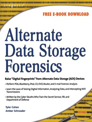 cover image of Alternate Data Storage Forensics
